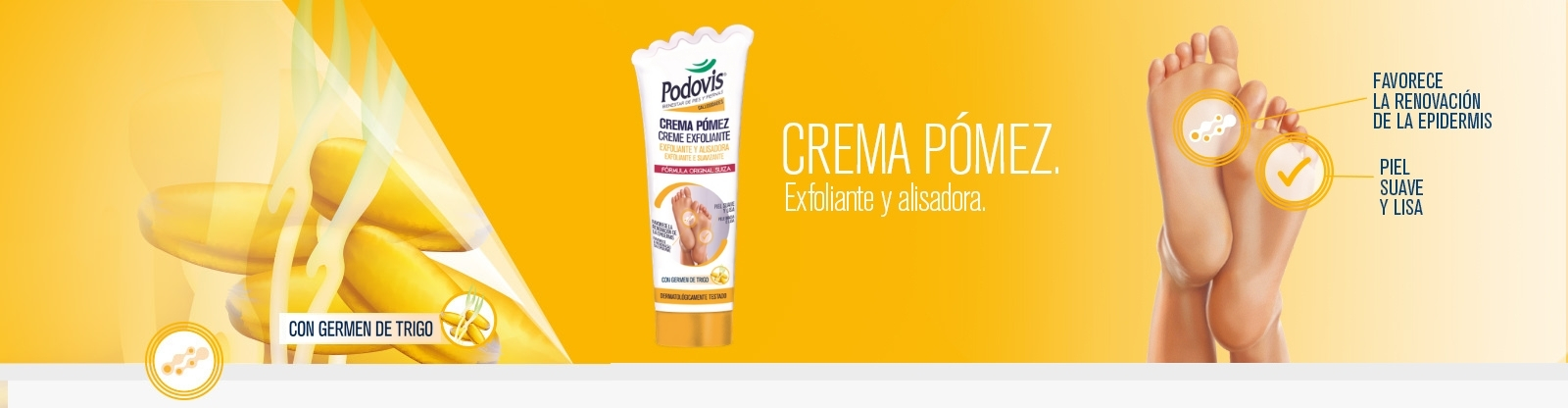 Podovis: crema pomez, previene la formación de nuevas callosidades